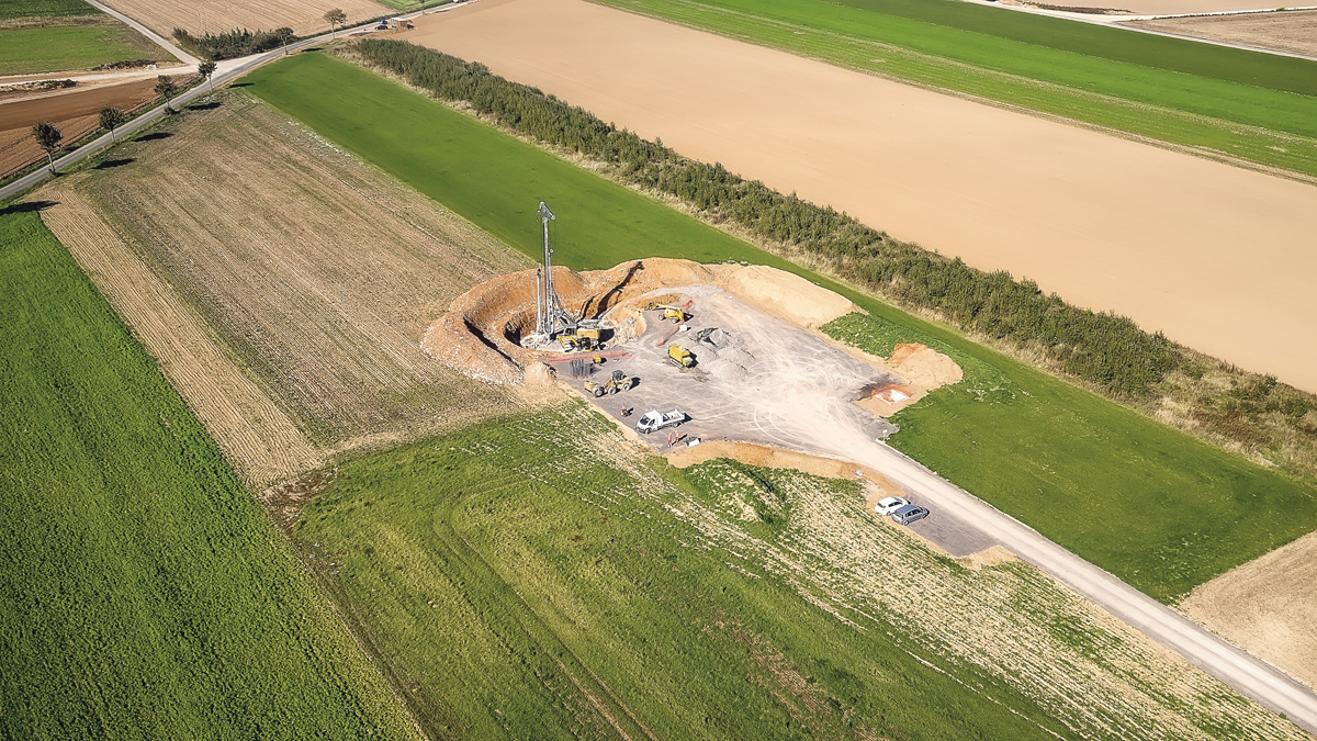 Photo drone chantier Eolienne